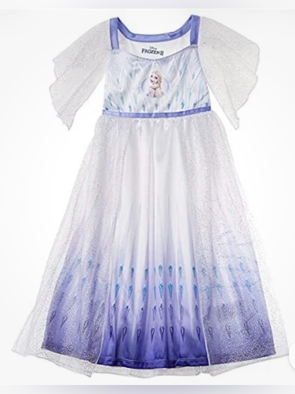 Disney Princess Frozen II Elsa Fantasy
Wedding Nightgown Gown Costume Sz6